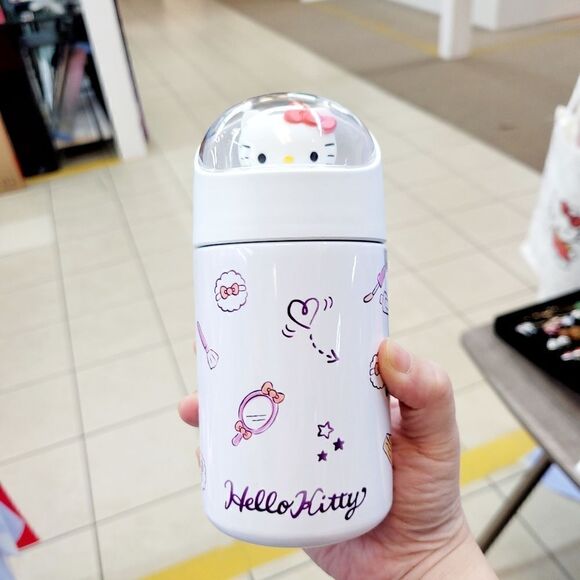 Brand New Sario Hello Kitty 280ml Thermal Cup - Picture 1 of 7